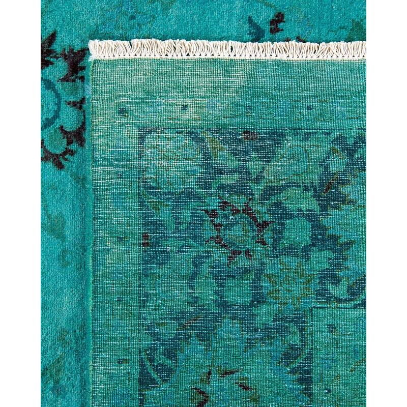 Fine Vibrance, One-of-a-Kind Hand-Knotted Area Rug - Blue, 4' 0" x 6' 0" - 4' 0" x 6' 0"