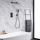 preview thumbnail 1 of 8, Thermostatic rain shower faucet