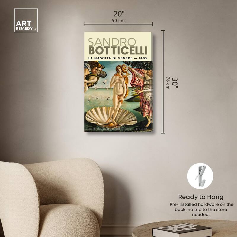 Renaissance Birth of Beauty Canvas by Art Remedy, Gallery Wrapped