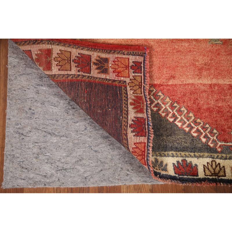 Hand Knotted Oriental 100% Wool Carpet Traditional Medallion Red Shiraz Area Rug - 6' 3'' X 3' 11''