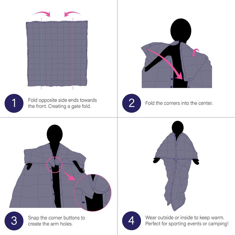 Madison Park Hadly Wearable Multipurpose Throw