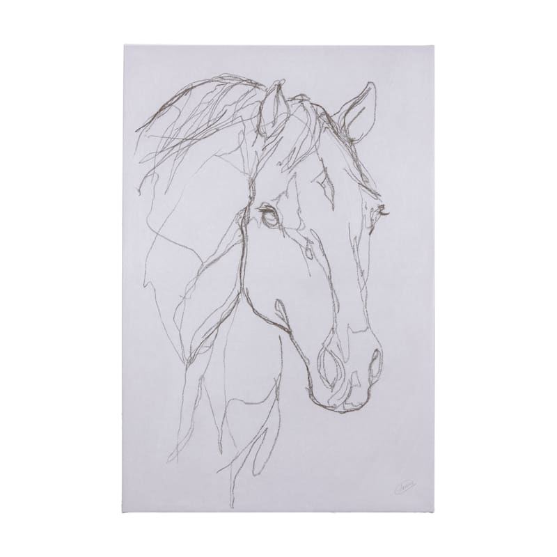 Thoroughbred III (40 x 60 ) Canvas Art Print - Large