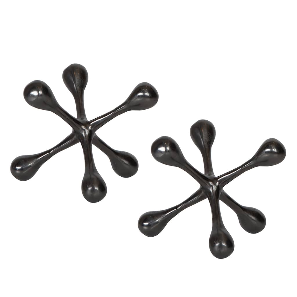 Uttermost Harlan Black Nickel Objects (Set of 2)