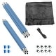 preview thumbnail 1 of 4, Machrus Upper Bounce Trampoline Safety Enclosure Set including Net, 4 Poles and Foam Sleeves - Fits 10ft Round Trampoline Frame