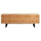 preview thumbnail 1 of 6, Rye Studio Scandinavian Wavy Edge 3-Section Sideboard - 18.75"W x 78.75"L x 28.625"H