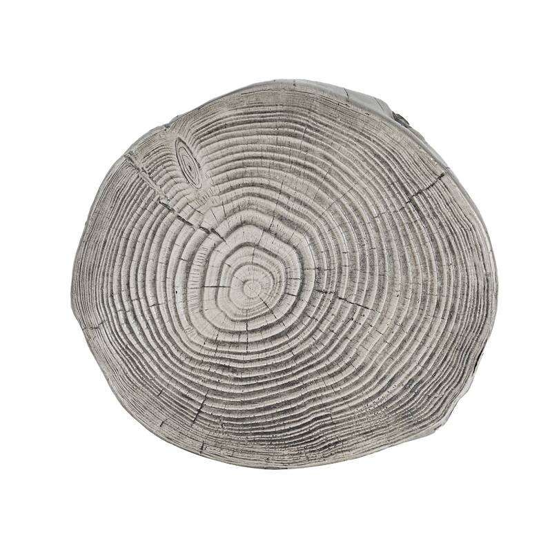 Christopher Knight Home - Terra Rustic Tree-Stump MGO Side Table in Gray Wood Grain - 14.57"W x 13.58"D x 16.93" H