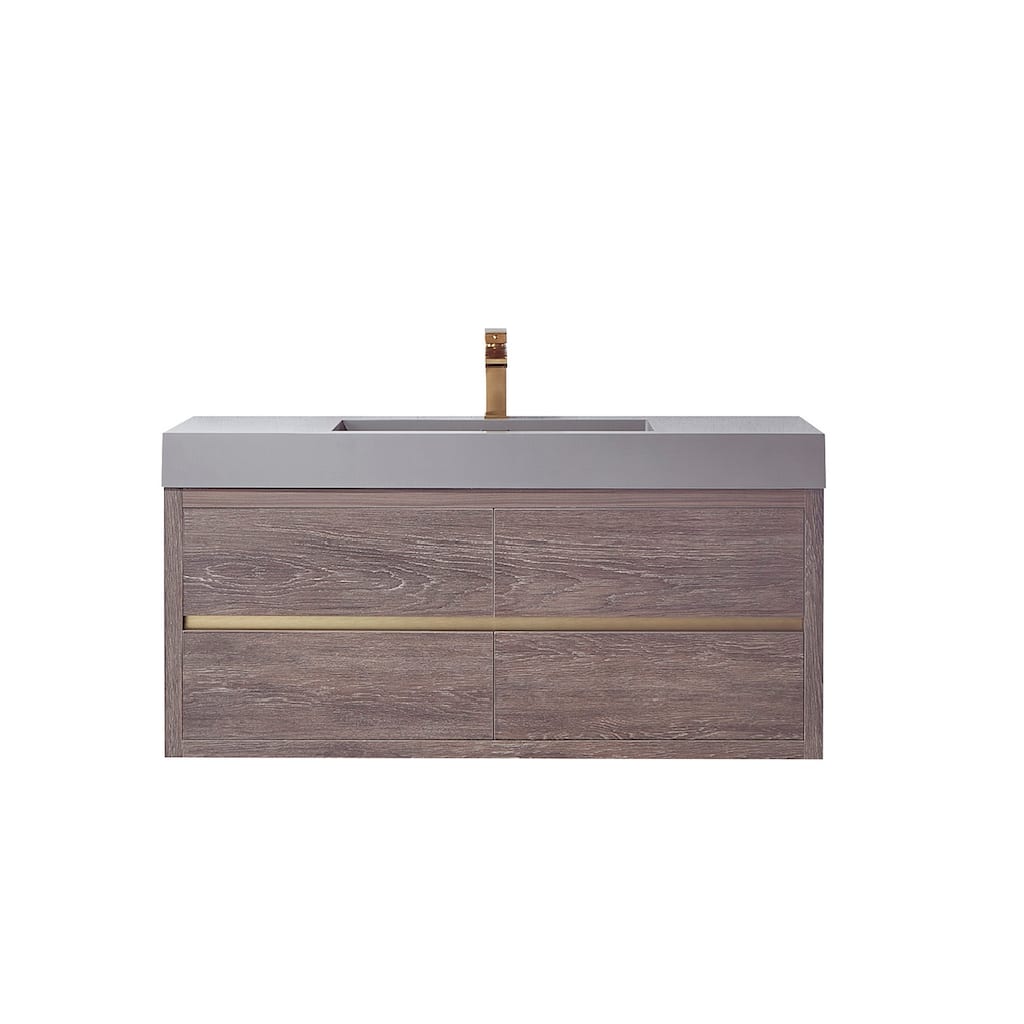 Miseno MV703148-NM Palencia 48" Wall Mounted Single Basin Vanity Set