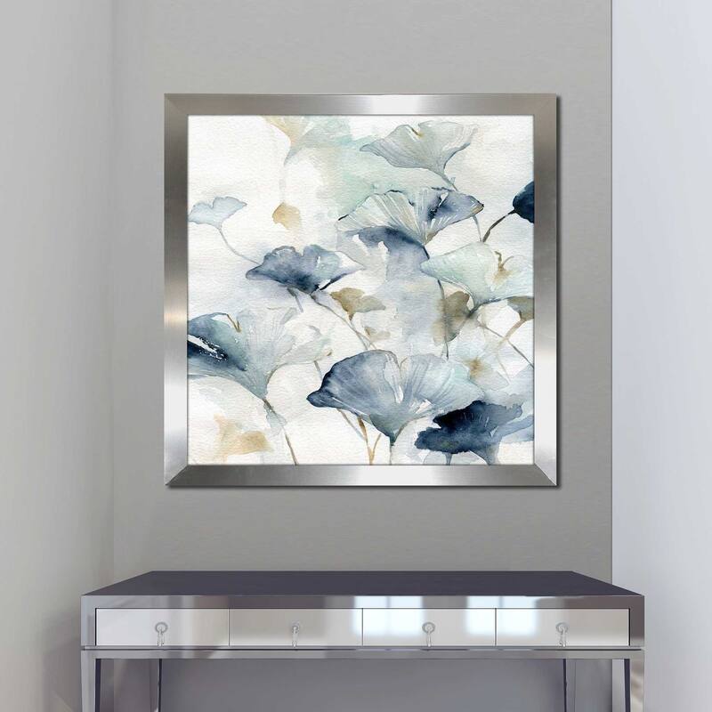 "Indigo Ginkgo II (Square)" by Carol Robinson Print on Acrylic