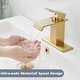 preview thumbnail 35 of 40, Vibrantbath Commercial Waterfall Spout Bathroom Sink Faucet