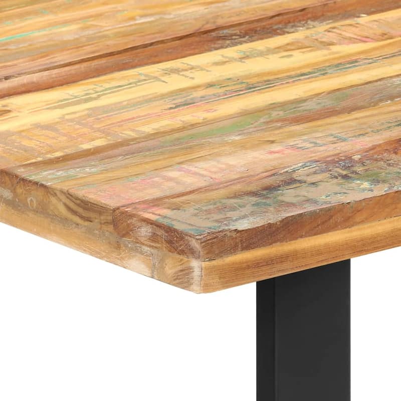 vidaXL Dining Table 63"x31.5"x29.5" Solid Reclaimed Wood