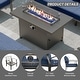 preview thumbnail 9 of 144, Aluminum Patio Outdoor Sectional Sofa Set with Fire Pit, Swivel Rocking Chairs and Ottomans