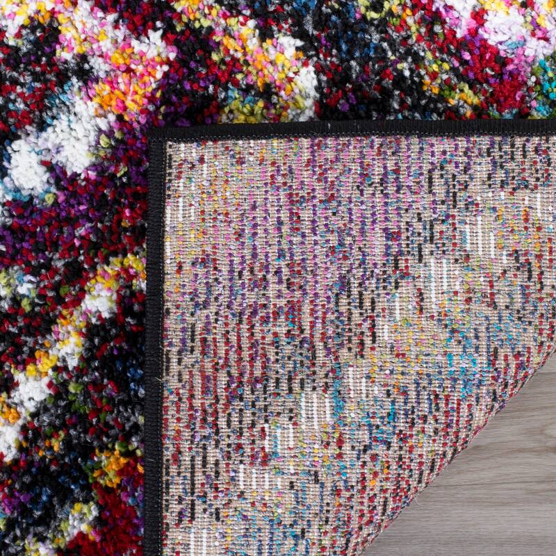 SAFAVIEH Fiesta Shag Andolina Abstract Rug