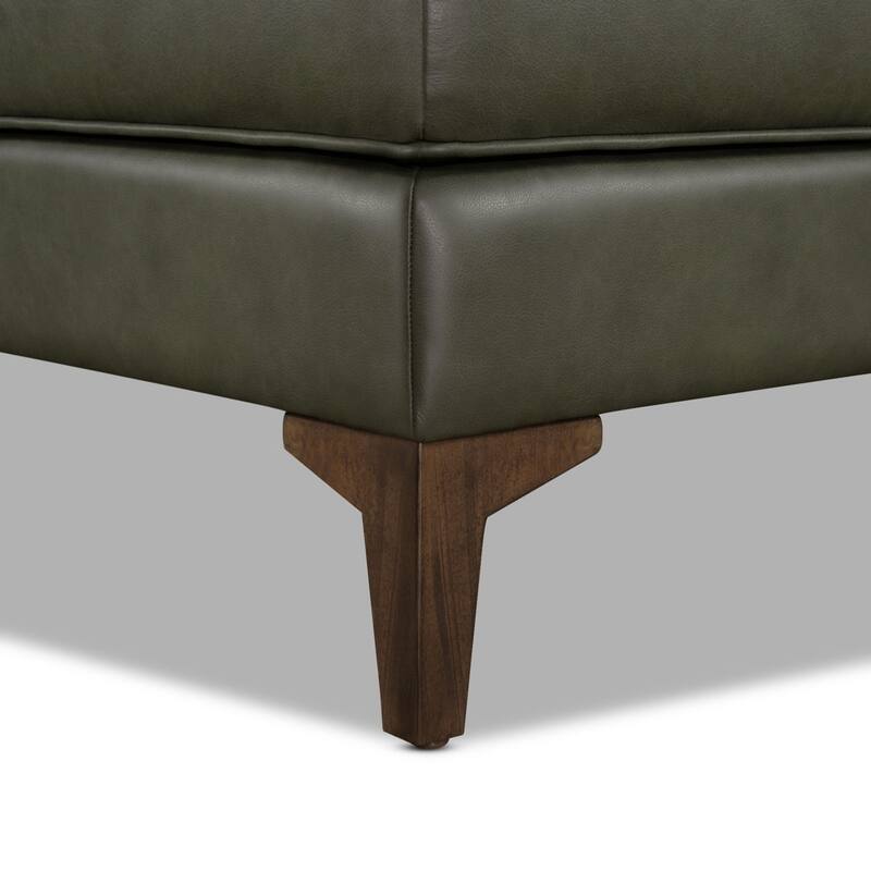 Poly & Bark Essex Genuine Italian Leather Rectangular Ottoman