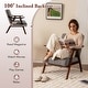 preview thumbnail 7 of 14, Gymax Set of 2 Accent Chair Leathaire Leisure Armchair w/ Rubber Wood