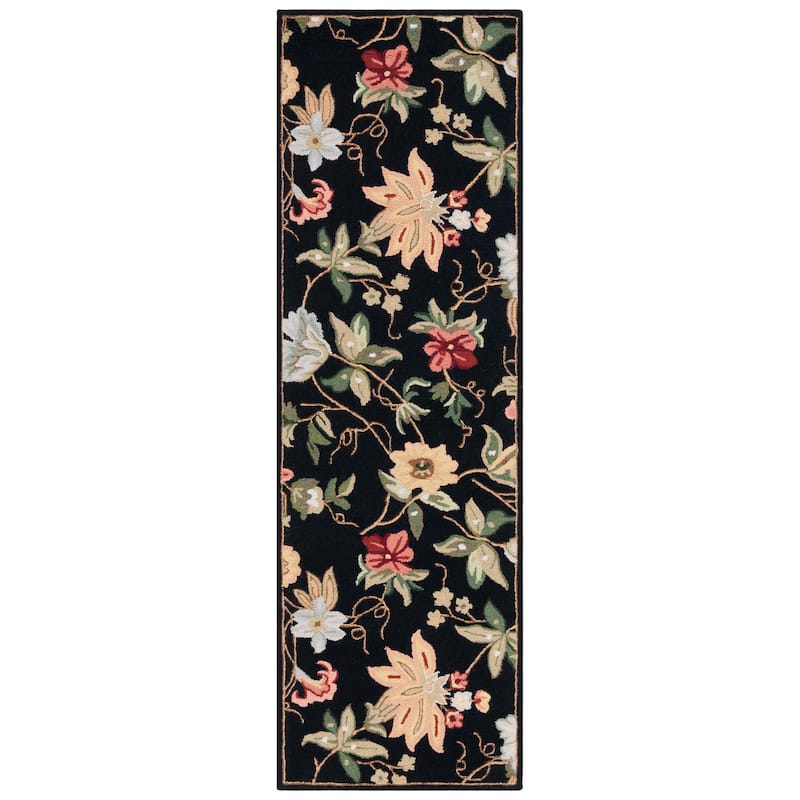 SAFAVIEH Handmade Chelsea Yauhenia French Country Floral Wool Rug