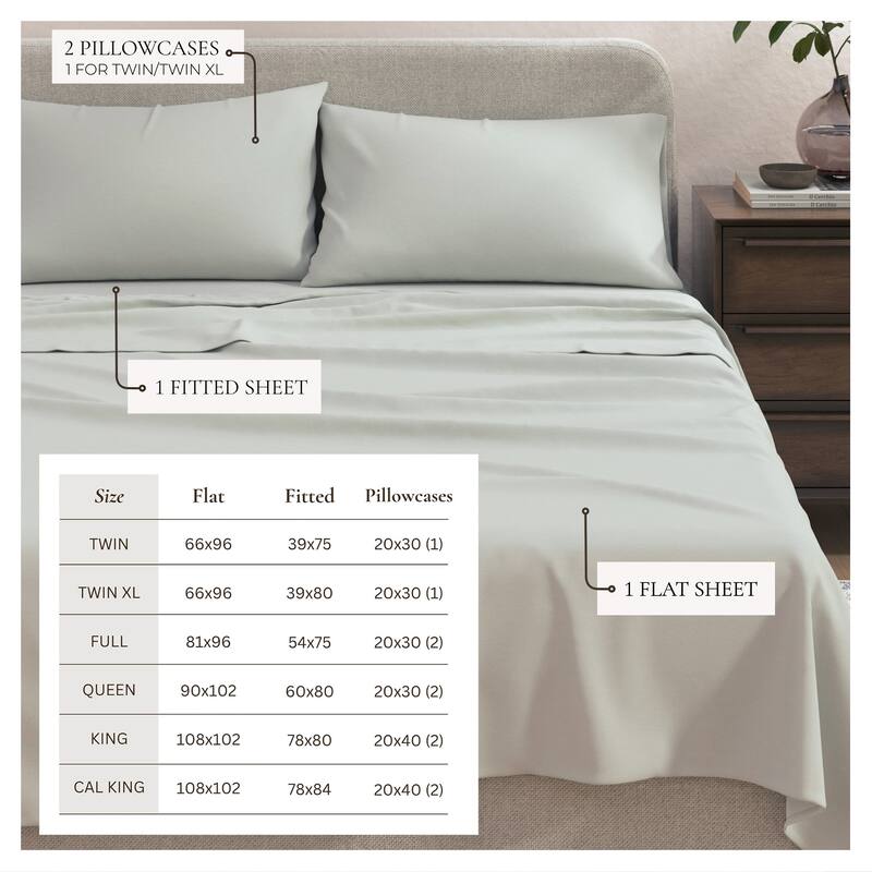 Linery & Co. Heathered Melange Cotton Jersey Knit Sheet Set