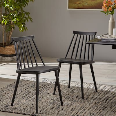 Farmhouse Style Dining Chairs Set of 2, Classic and Sturdy for a Timeless Look.