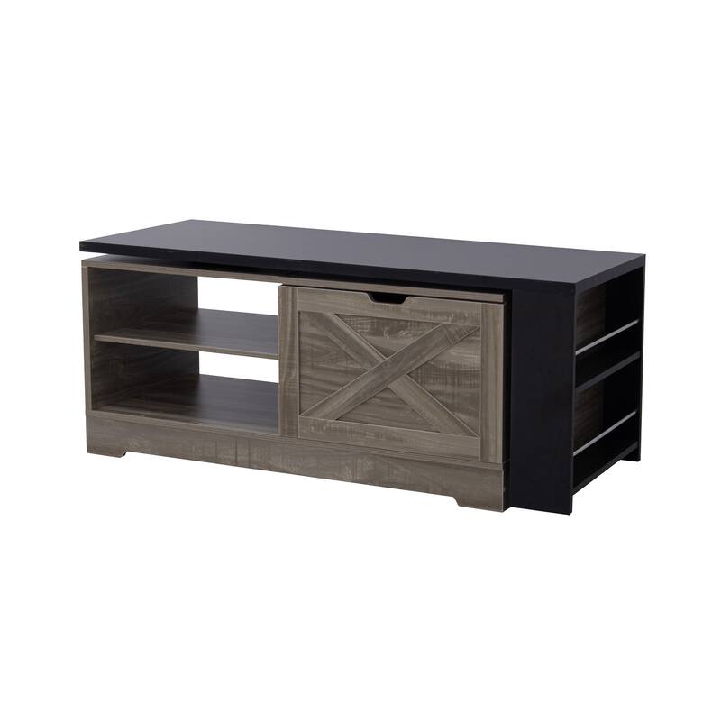 Rossetta Rustic-Style Lift Top Coffee Table with Built-in USB Ports and Power Outlets, Storage Compartments