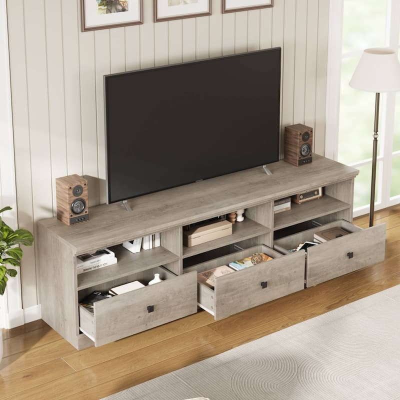 Modern TV Console Table, TV Stand with Storage Drawer - N/A