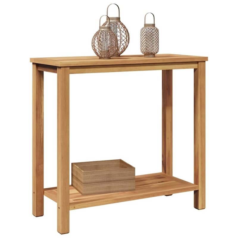 vidaXL Console Table Brown in Solid Teak Wood