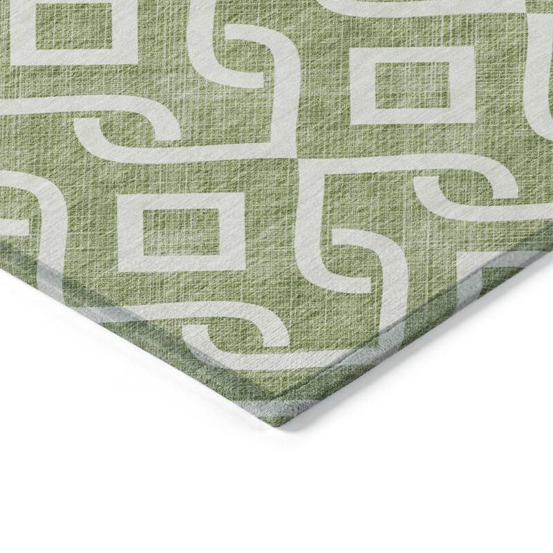 HomeRoots Geometric Transitional Rectangle Outdoor Rug
