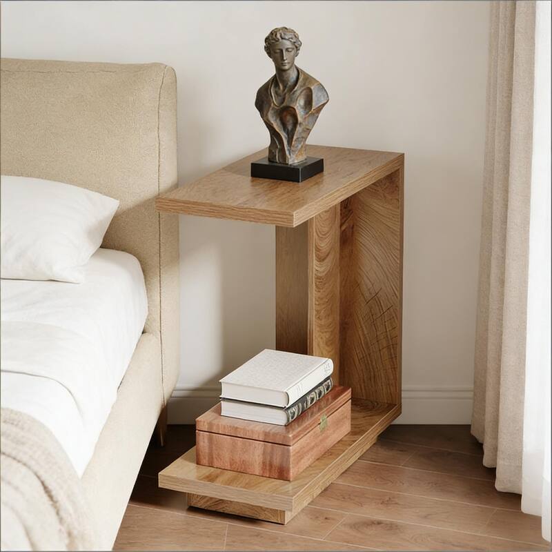 C-Shaped Bedside Table,Stylish Side Table