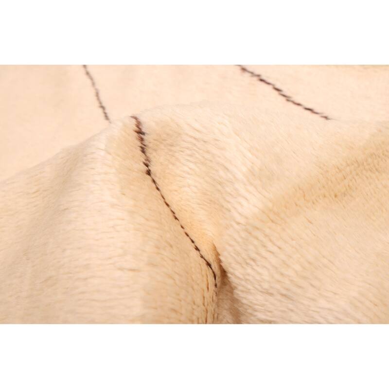 ECARPETGALLERY Hand-knotted Pak Finest Marrakesh Cream Wool Rug - 6'11 x 9'9