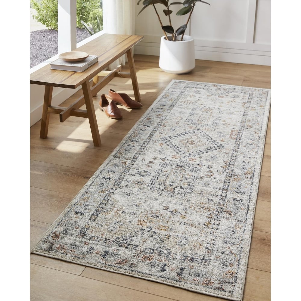 Livabliss Transitional Beckham Medallion Area Rug