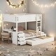 preview thumbnail 2 of 55, Full-over-Full Bunk Bed with Twin size Trundle,Storage and Desk,Space-Efficient Multifunctional Loft Bunk Bed with Storage