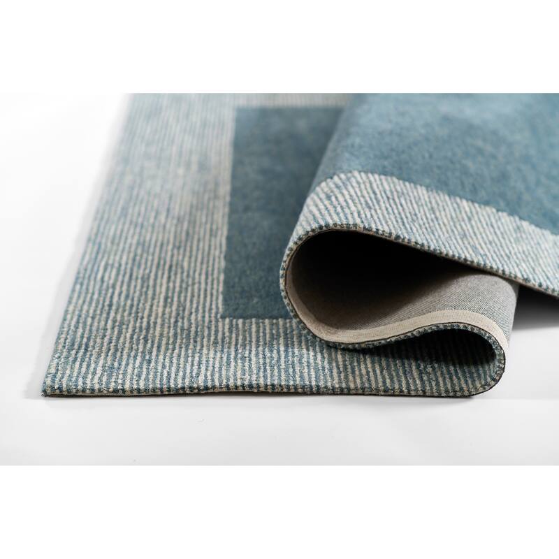 Momeni Everett Border Design Hand Tufted Wool Area Rug