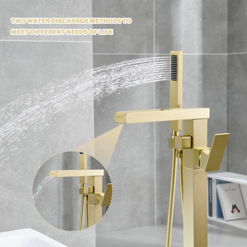 Single-Handle Freestanding Tub Faucet Mount Tub Faucet Bathtub Filler