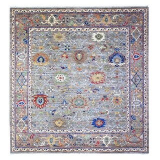 Shahbanu Rugs Gainsboro Gray Aryana with Ziegler Mahal All Over ...