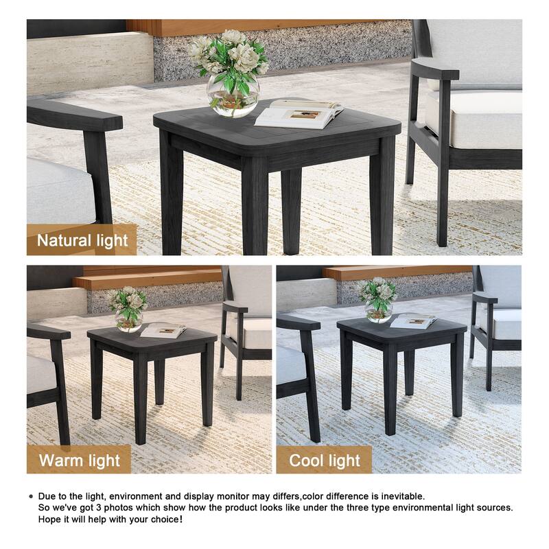 All Weather Outdoor Wood Side Table