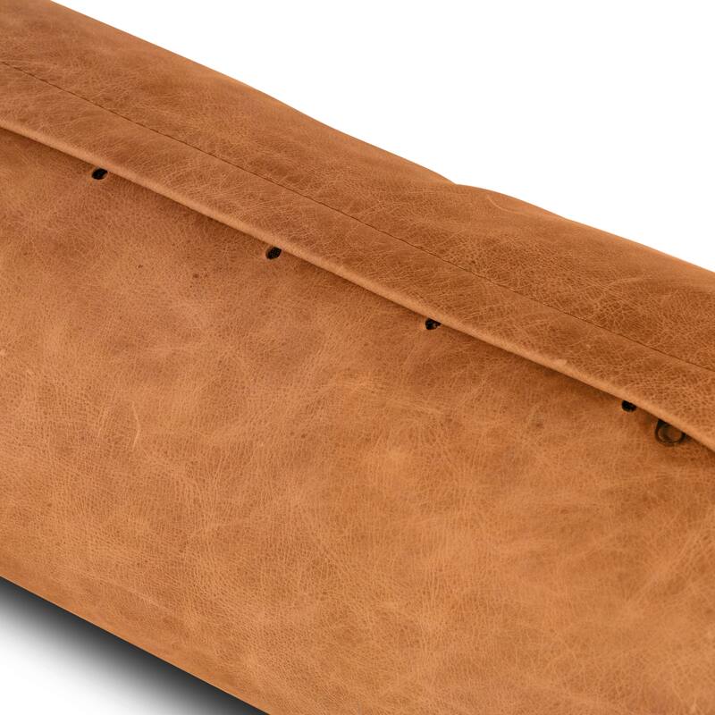 Poly and Bark Napa Leather Bolster Pillow (Set of 2)