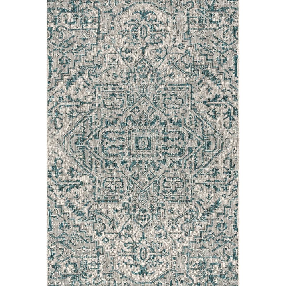 JONATHAN Y Charleston Medallion Indoor/Outdoor Area Rug