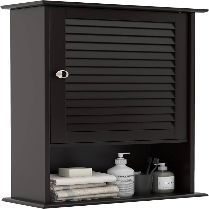 Wall Bathroom Storage Cabinet - 6.5"D x 16.5"W x 27.5"H