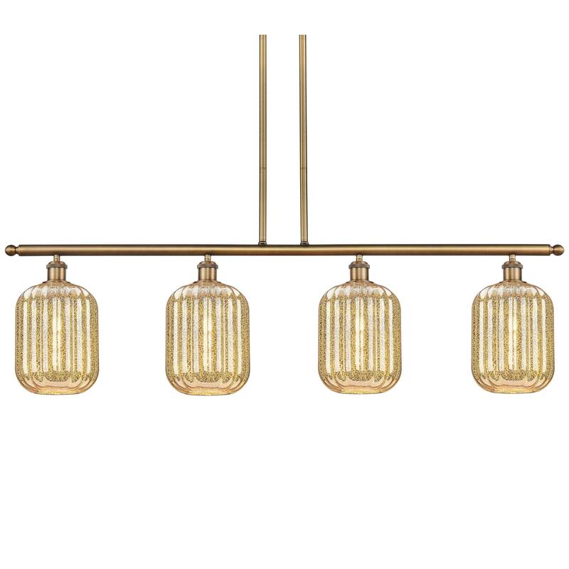 Innovations Lighting 516-4I-13-48 Preston Linear Preston 4 Light 48" - Brushed Brass / Mercury