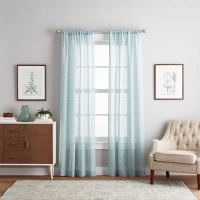 Curtainworks Pandora Sheer Rod Pocket Curtain Panel Pair