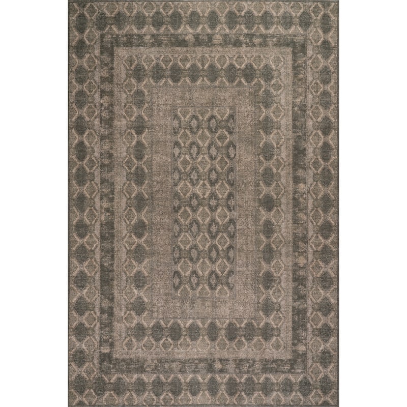 Nuloom Anelia Traditional Vintage & Distressed Area Rug - 5' x 8' - Blue - Rectangle