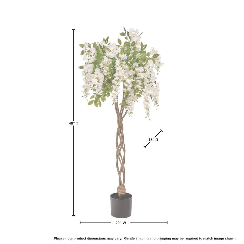 Potted Flowering Wisteria Tree 48"