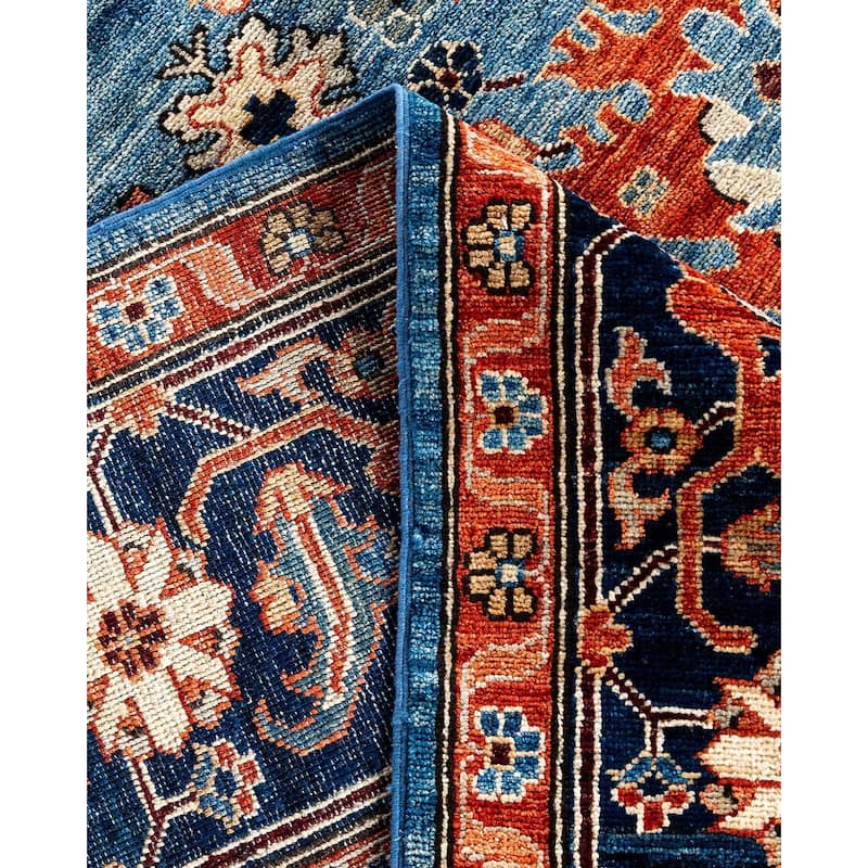 Serapi One-of-a-Kind Hand-Knotted Area Rug - Light Blue, 8' 1" x 10' 1" - 8' 1" x 10' 1"