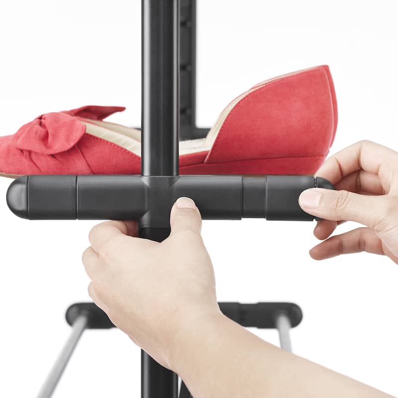 Whitmor 4 Tier Expandable Shoe Rack - Black