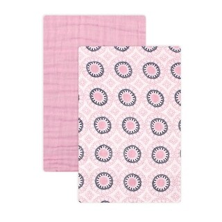 Yoga Sprout Baby Girl Cotton Muslin Swaddle Blankets, Ornamental, One Size - Ornamental - One Size
