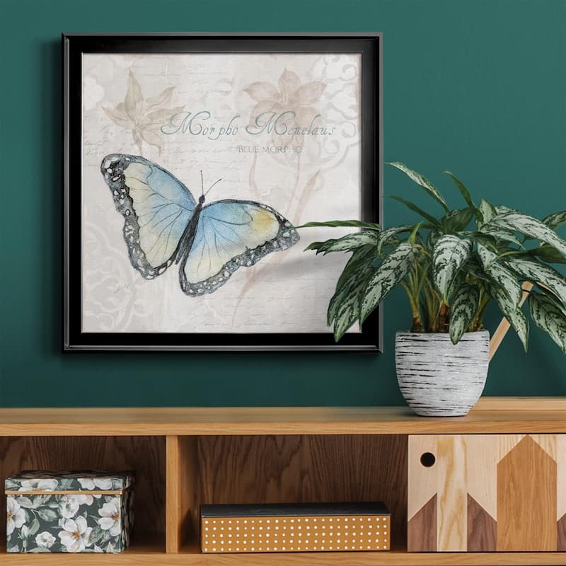 Postcard Butterfly III-Premium Framed Canvas - Ready to Hang