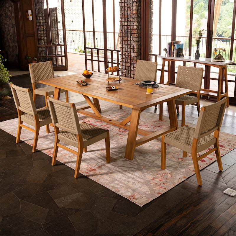 Cambridge Casual Riley 7-piece Teak Dining Set