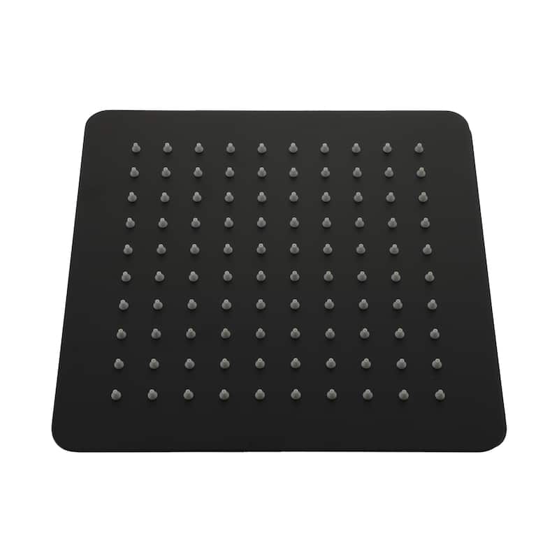 1-Spray Pattern with 2.5 GPM Square Ceiling Mount Rain Fixed Shower Head