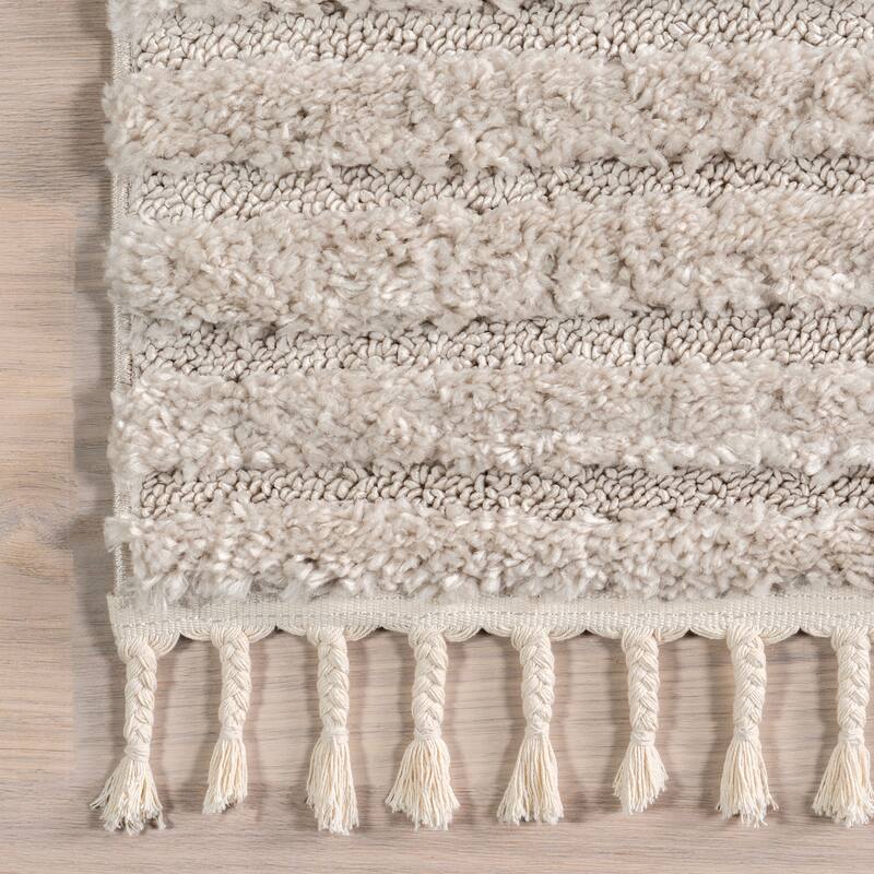 Nuloom Risette Geometric Shag Tassel Area Rug