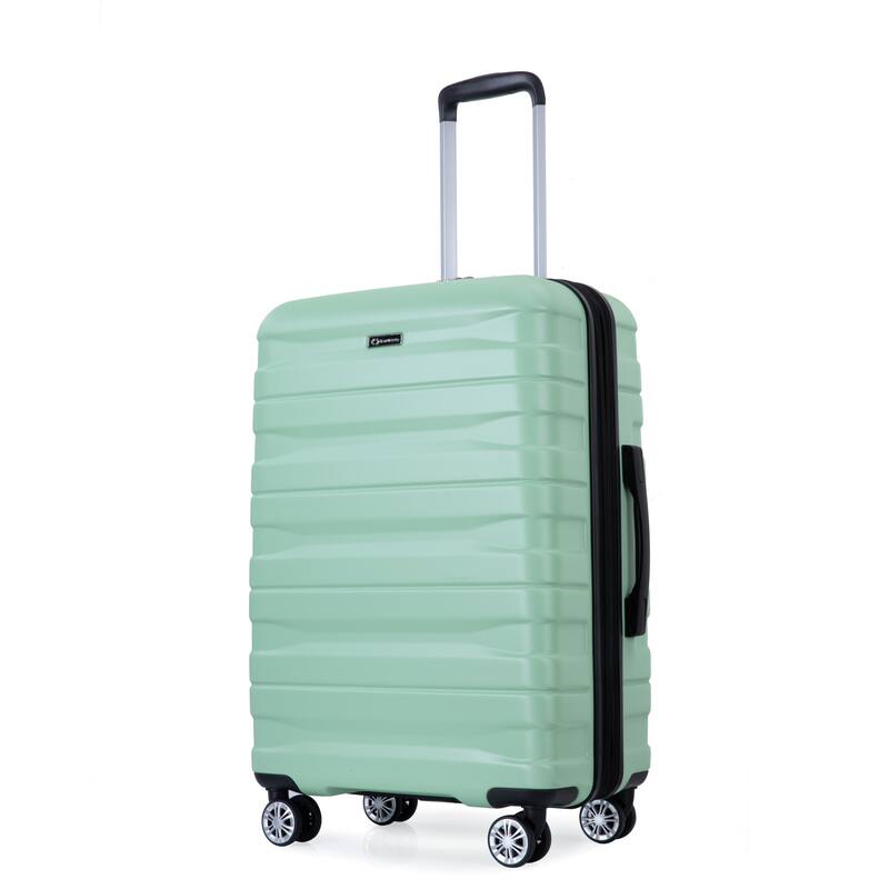 3 Piece Luggage Sets with Double Spinner Wheels and TSA Lock, Expandable Durable PC Hardside Lightweight Suitcase for Men Women