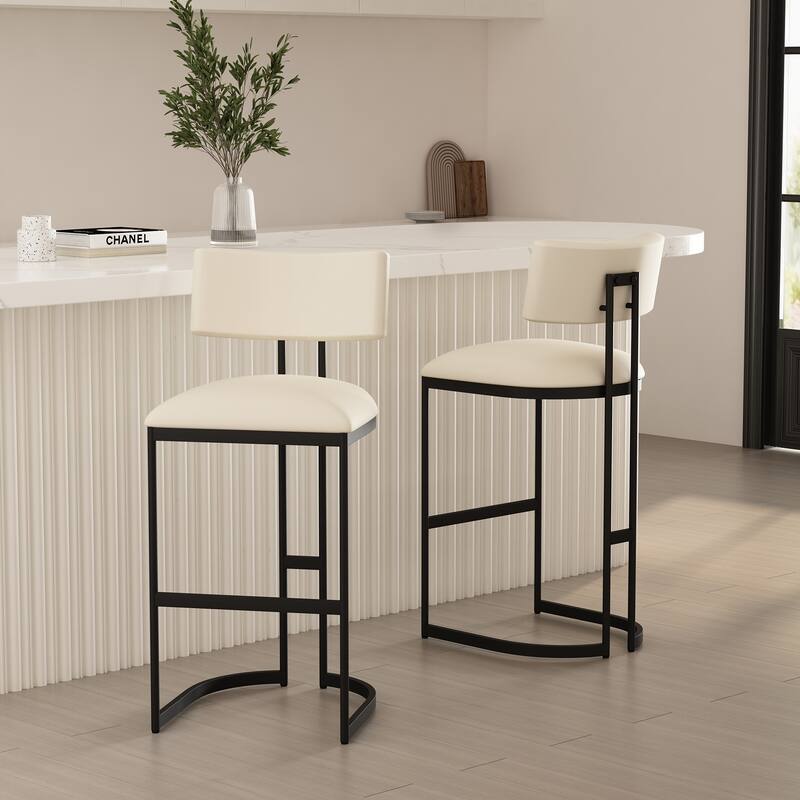Manhattan Comfort Juno Metal Barstool