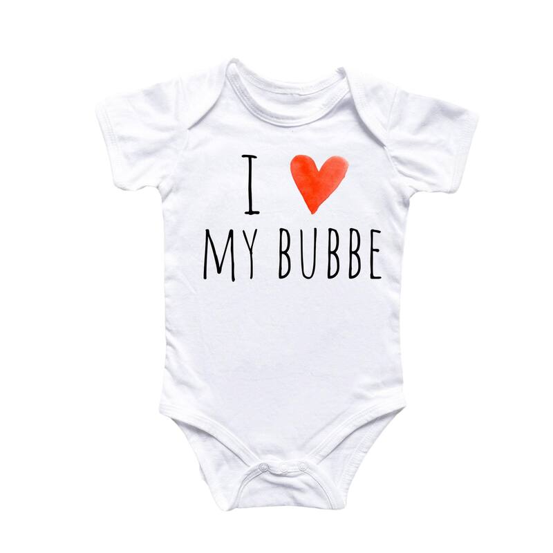 Bubbe - Baby Boy Girl Clothes Infant Bodysuit Funny Cute Newborn - White - 3-6M